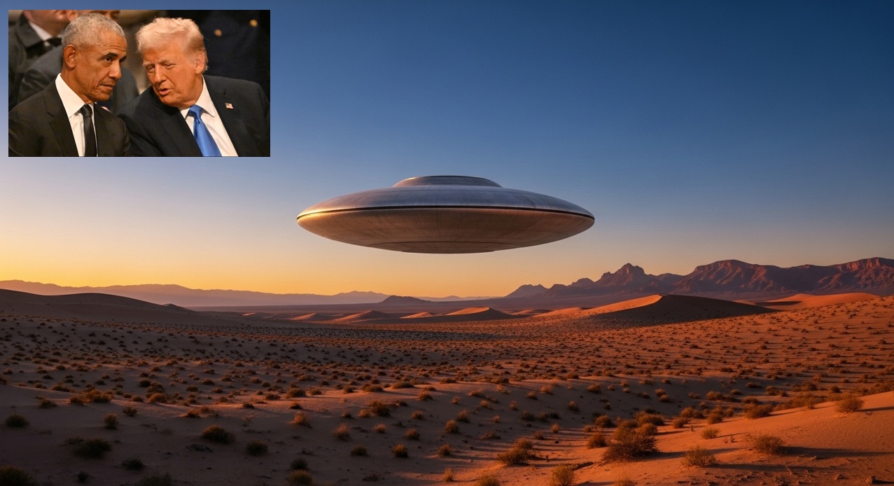 Trump plantea revisar posible desclasificación de archivos sobre ovnis.